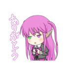 ゴスロリ悪魔の女の子スタンプ（個別スタンプ：4）