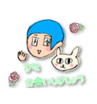 ウサギとカノコさん。（個別スタンプ：8）