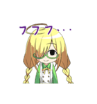 三つ編み眼鏡っ娘スタンプ（個別スタンプ：28）