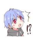 天使級に可愛い青髪少年2（個別スタンプ：3）