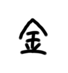 シンプル文字  顔文字（個別スタンプ：1）