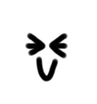 シンプル文字  顔文字（個別スタンプ：10）