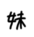 シンプル文字  顔文字（個別スタンプ：21）