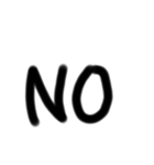 シンプル文字  顔文字（個別スタンプ：26）