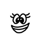 シンプル文字  顔文字（個別スタンプ：32）