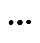 シンプル文字  顔文字（個別スタンプ：37）