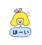 毎日使える♪ゆるくてかわいい女の子♡（個別スタンプ：15）