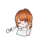 可愛いミニキャラ女の子スタンプ（個別スタンプ：7）