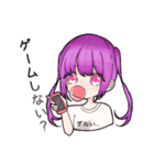 可愛いミニキャラ女の子スタンプ（個別スタンプ：10）