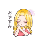 可愛いミニキャラ女の子スタンプ（個別スタンプ：13）