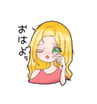 可愛いミニキャラ女の子スタンプ（個別スタンプ：14）