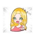 可愛いミニキャラ女の子スタンプ（個別スタンプ：15）