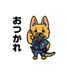 シェパードの警察犬（個別スタンプ：2）