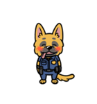 シェパードの警察犬（個別スタンプ：25）