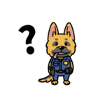 シェパードの警察犬（個別スタンプ：33）