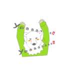 しろくまの被り物さん（訂正バージョン）（個別スタンプ：4）