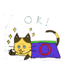 寒がりにゃん（個別スタンプ：6）
