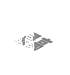 漢字 立体 3D 挨拶 返事（個別スタンプ：4）