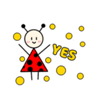 てんとうむしの、ひとこと英語！（個別スタンプ：7）