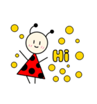 てんとうむしの、ひとこと英語！（個別スタンプ：10）