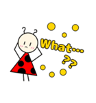 てんとうむしの、ひとこと英語！（個別スタンプ：30）