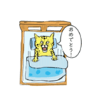 目覚め猫（個別スタンプ：27）