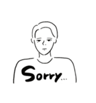 やる気ないboy。（個別スタンプ：4）