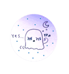 まつげおばけ(少しの英語)1（個別スタンプ：2）