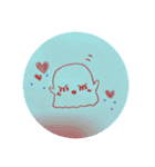 まつげおばけ(少しの英語)1（個別スタンプ：5）