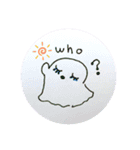 まつげおばけ(少しの英語)1（個別スタンプ：8）