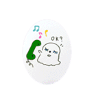 まつげおばけ(少しの英語)1（個別スタンプ：9）