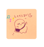 まつげおばけ(少しの英語)1（個別スタンプ：13）