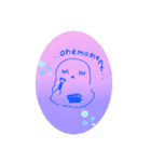 まつげおばけ(少しの英語)1（個別スタンプ：16）