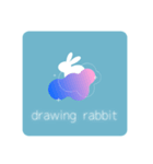 drawing_rabbit（個別スタンプ：3）