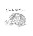 モノクロ鳥スタンプ（個別スタンプ：4）
