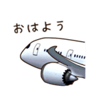 リアルな飛行機スタンプ（個別スタンプ：21）