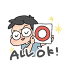 メガネ坊やのきみちゃん（個別スタンプ：9）