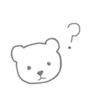 ゆるくて白い動物たち（個別スタンプ：16）