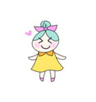 小さな女の子 ニコラ（個別スタンプ：1）