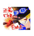 ONE PIECE ローとサボ詰め合わせ2（個別スタンプ：8）