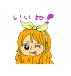 ONE PIECE 5歳＋小6が描いたワンピース（個別スタンプ：3）