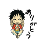 ONE PIECE ルフィいっぱいスタンプ（個別スタンプ：6）