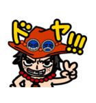 関西弁ONE PIECE★ルフィエースサボ盃3兄弟（個別スタンプ：17）