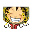 ONE PIECE ルフィスタンプ（個別スタンプ：4）