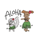 天然パーマリリコとマリリンのハワイ旅（個別スタンプ：3）