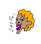 パーマ女1（個別スタンプ：2）