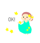 フラダンスガール（個別スタンプ：2）