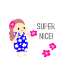 フラダンスガール（個別スタンプ：5）