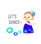 フラダンスガール（個別スタンプ：6）
