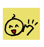 黄色いおはげちゃん2（個別スタンプ：10）